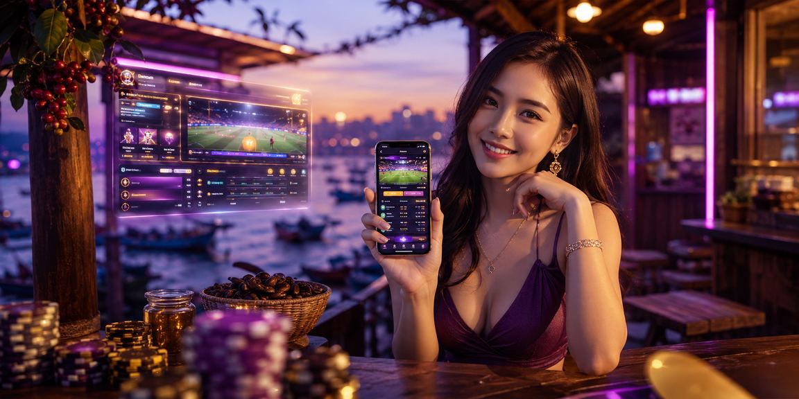 Người chơi tại Mũi Né trải nghiệm casino trên điện thoại bên ly cà phê buổi sáng