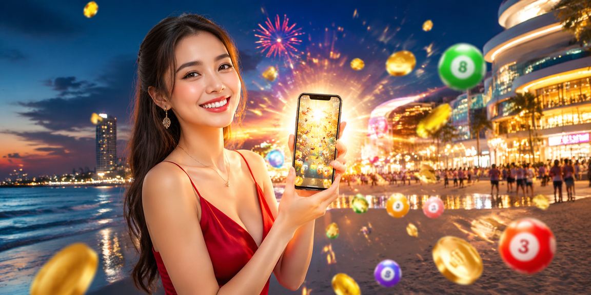 Người dùng Vũng Tàu truy cập lv1 theo dõi kèo thể thao trên điện thoại tại bãi biển